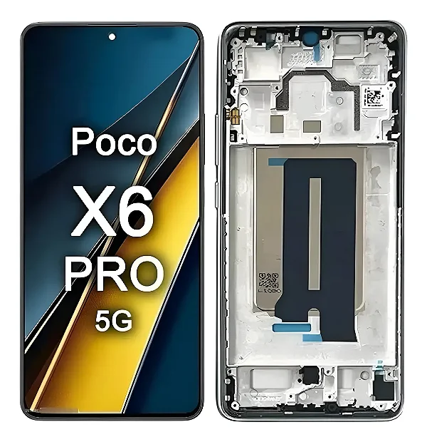FRONTAL TELA DISPLAY XIAOMI POCO X6 PRO COM ARO VIVID GRAFITE SOFTOLED
