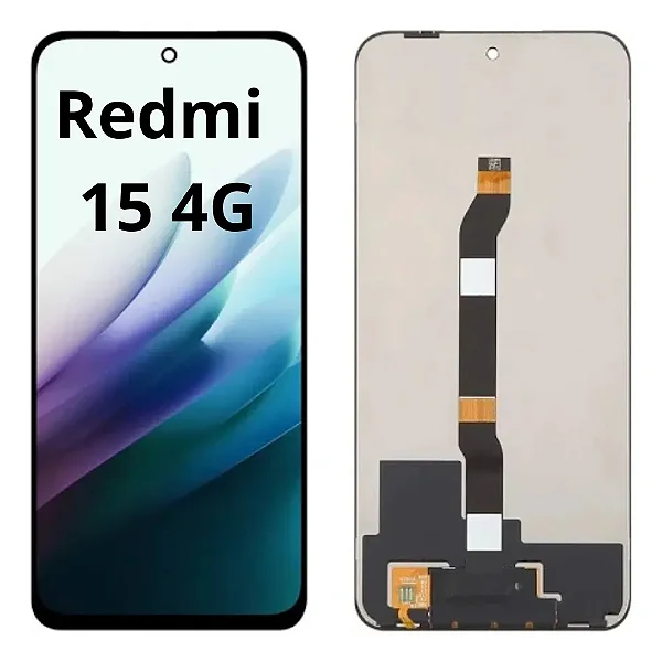 FRONTAL TELA DISPLAY XIAOMI REDMI 15 4G SEM ARO LCD