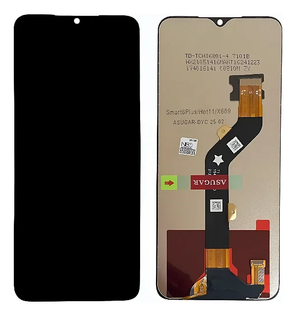 FRONTAL TELA DISPLAY INFINIX HOT 11 / SPARK 8P X662 LCD SEM ARO