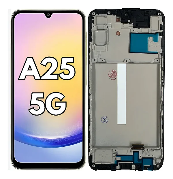 FRONTAL TELA DISPLAY SAMSUNG A25 5G COM ARO OLED