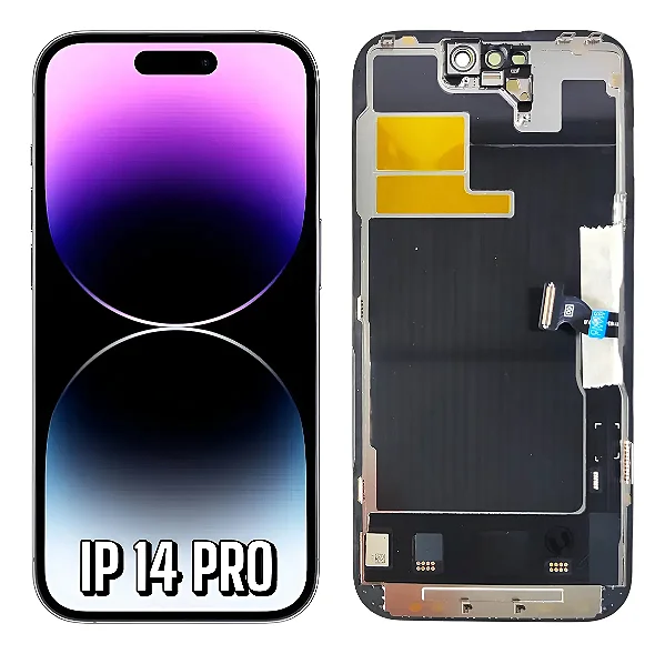 FRONTAL TELA DISPLAY IPHONE 14 PRO OLED TROCA CI DIAMONDS PREMIUM