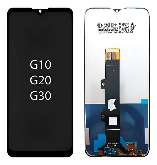 FRONTAL TELA DISPLAY MOTOROLA MOTO G10 / G20 / G30 SEM ARO PREMIUM XP