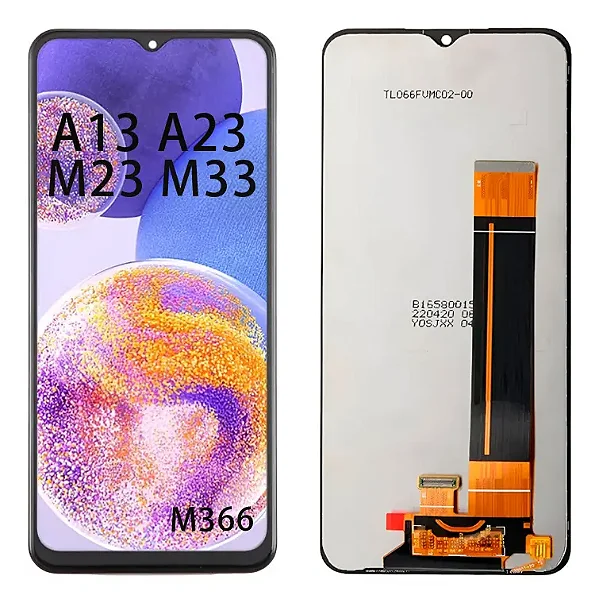 FRONTAL TELA DISPLAY SAMSUNG A13 4G A135F - A137 / F13 / M13 / A23 4G / A23 5G / M23 4G SEM ARO VERSÃO M336B