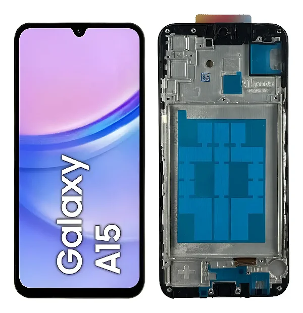 FRONTAL TELA DISPLAY SAMSUNG A15 4G / A15 5G OLED COM ARO BORDA FINA