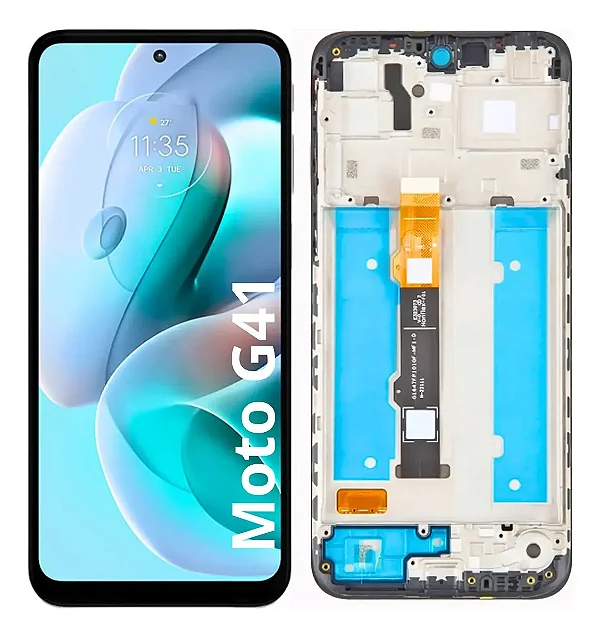 FRONTAL TELA DISPLAY MOTOROLA MOTO G41 COM ARO OLED