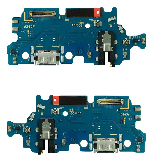 DOCK SUB PLACA CONECTOR DE CARGA SAMSUNG A24 4G (SM-A245) COM CI