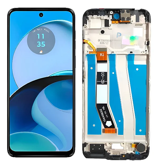 FRONTAL TELA DISPLAY MOTOROLA MOTO G14 COM ARO DIAMONDS