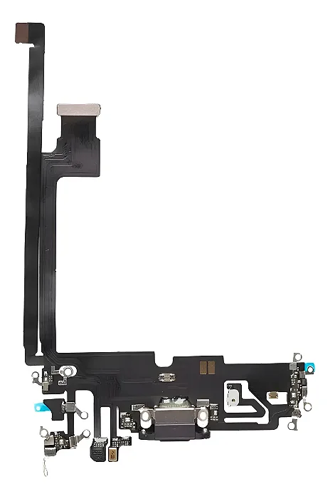 Flex Dock Sub Placa Carga iPhone 12 Pro Max Vezr Preto