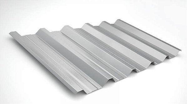 Telha Metálica Standard TP-40 - Aço Galvalume Natural - 0,43 mm - 6 m