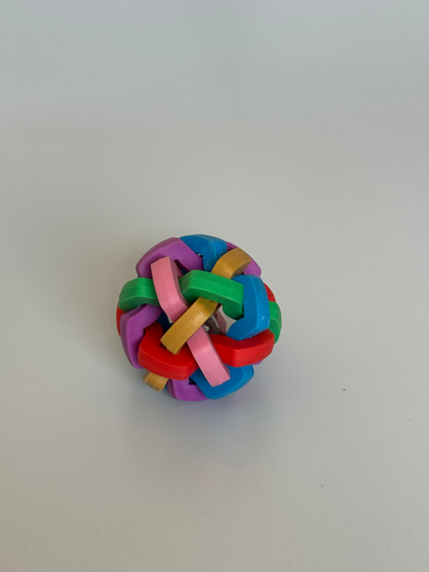 Brinquedo Pet (Bola glitter colorida 7cm)