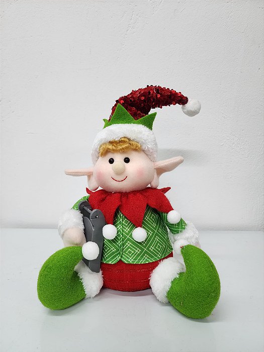 Boneco Elfo (Duende) Menino 28X20cm