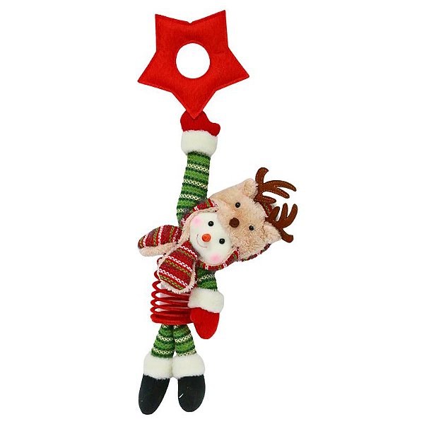 BONECO NATALINO RENA PENDURAR