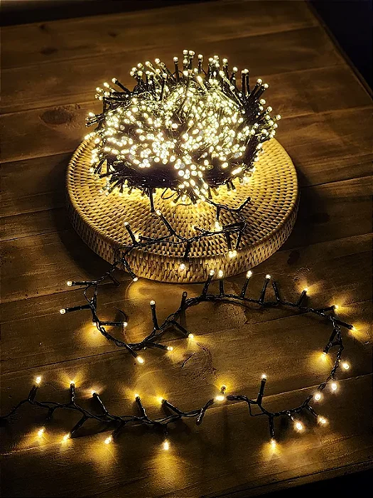 PISCA FESTÃO STROBO 1000 LEDS 20 METROS WARM BIVOLT -