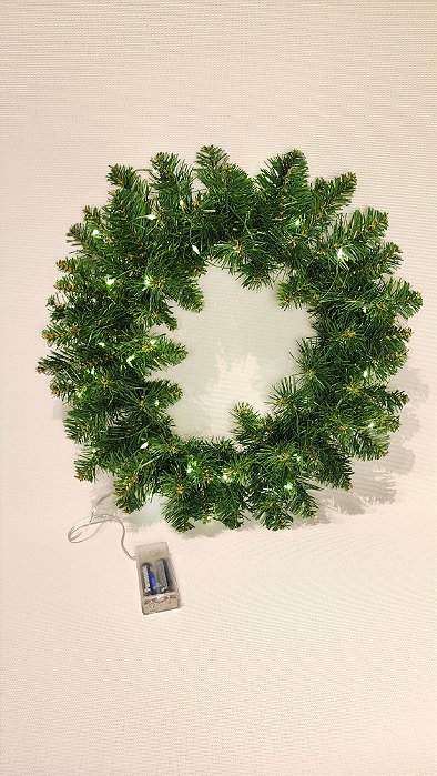 GUIRLANDA DECORATIVA C/ ILUMINAÇÃO 40CM