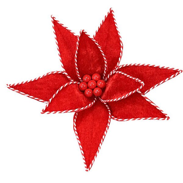 FLOR VERMELHA 8 PÉTALAS