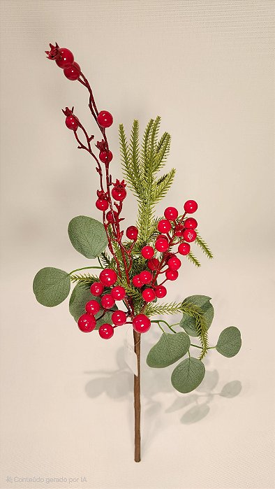 GALHO FOLHAGEM NATALINA 45Cm
