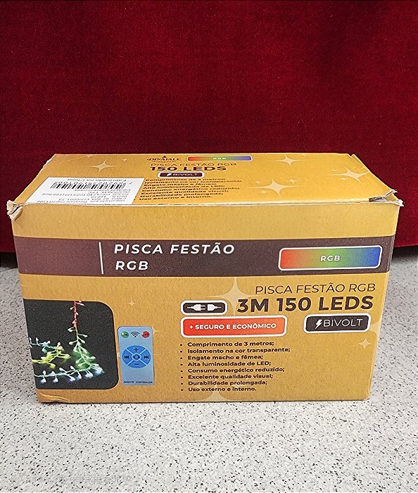 Pisca Festão RGB 3M 150 leds