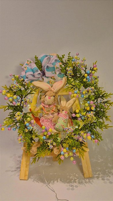 Guirlanda de Páscoa Iluminada 50cm