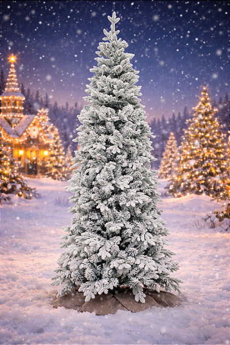 Árvore Slim Flocada 2.10M