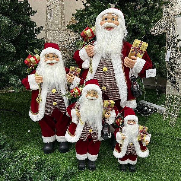 Papai Noel em Pe Vermelho com Colette Vermelho