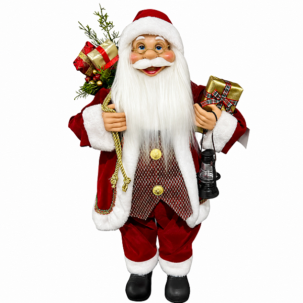 Papai Noel em Pe Vermelho com Colette Vermelho