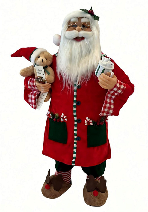 Papai Noel com Roupão e Café