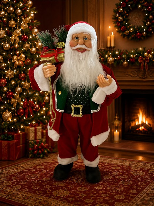 Papai Noel Vermelho Elegante Diversos tamanhos