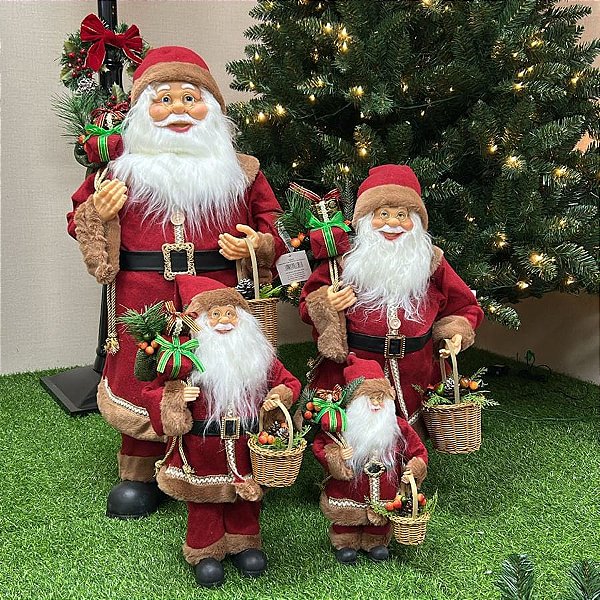 Papai Noel Com Cesta de Frutas