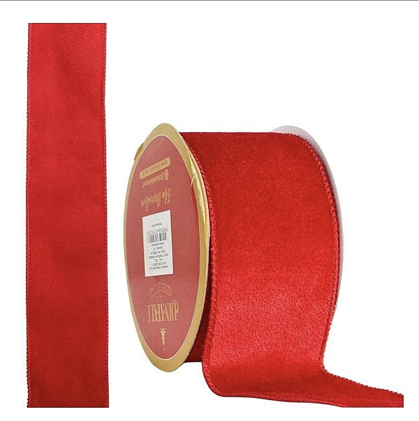 FITA ARAMADA 6,3CM - 9,14M VERMELHO