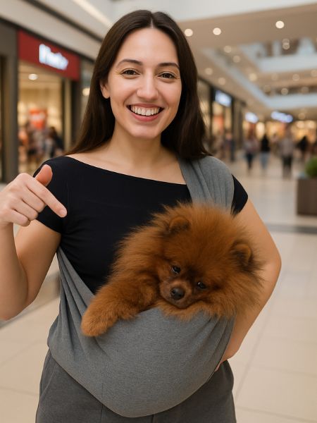 Carregador Pet / Sling Pet para Cães, Gatos, Coelhos e outros animais até 10kg