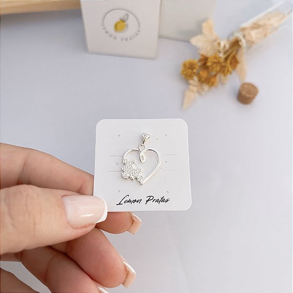 Pingente Coração Autismo Zircônia