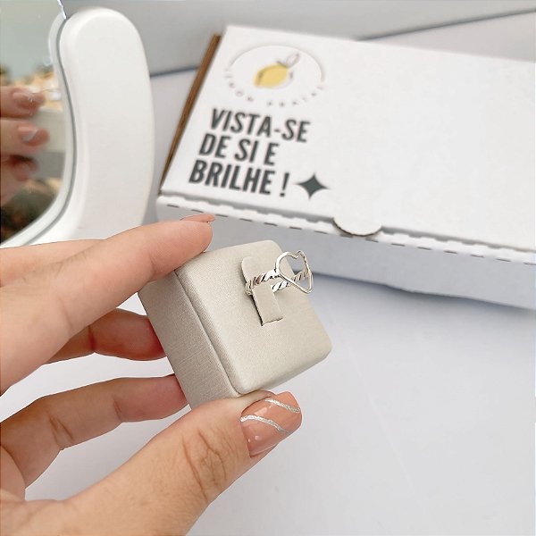 Anel Coração Vazado