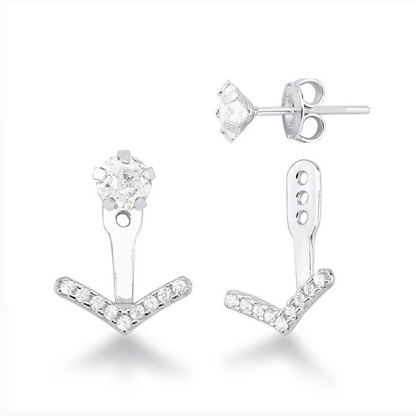 Brinco V Cravejado Regulável