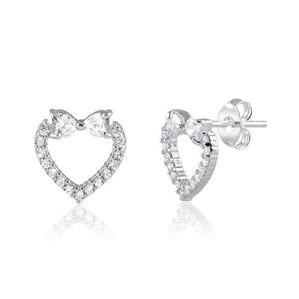 Brinco Coração Lacinho