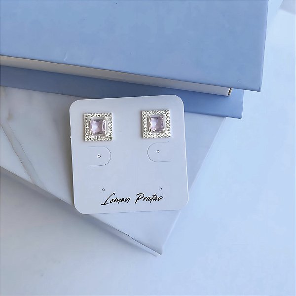 Brinco Quadrado Moldura 5mm