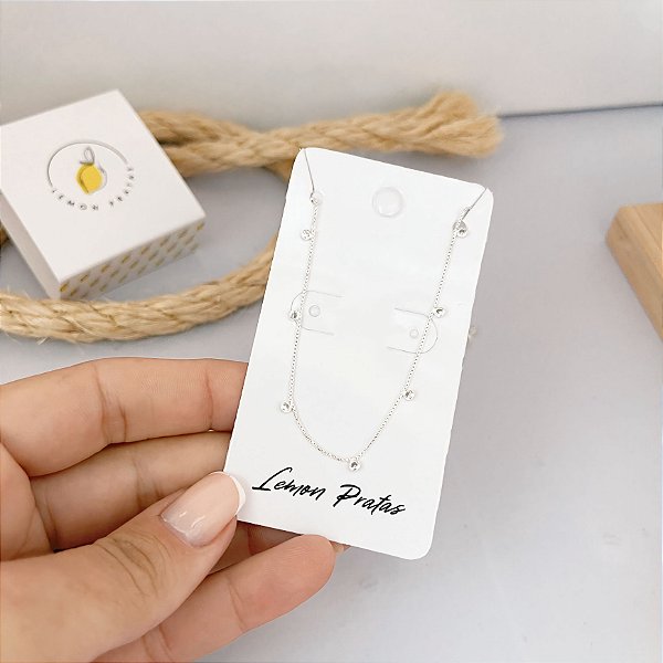 Colar Chocker 14 Zircônias