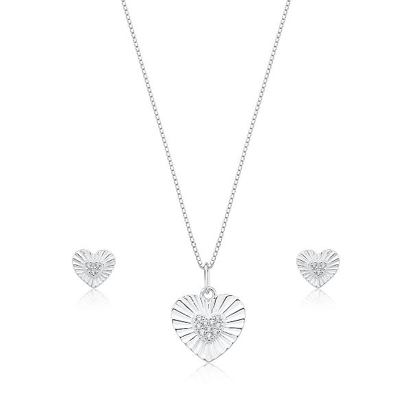 Conjunto Coração Estilizado