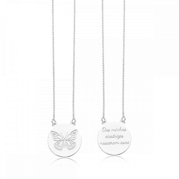 Escapulário Redondo Borboleta