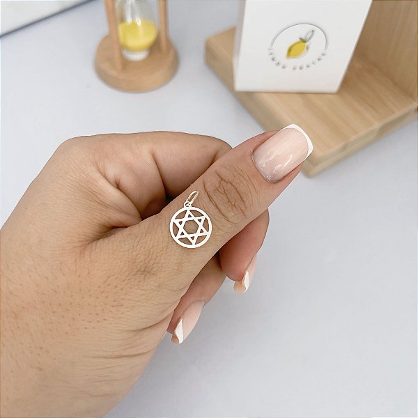 Pingente Estrela de Davi 12mm