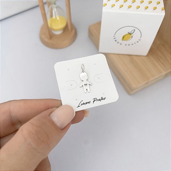 Pingente Menino Coração Vazado