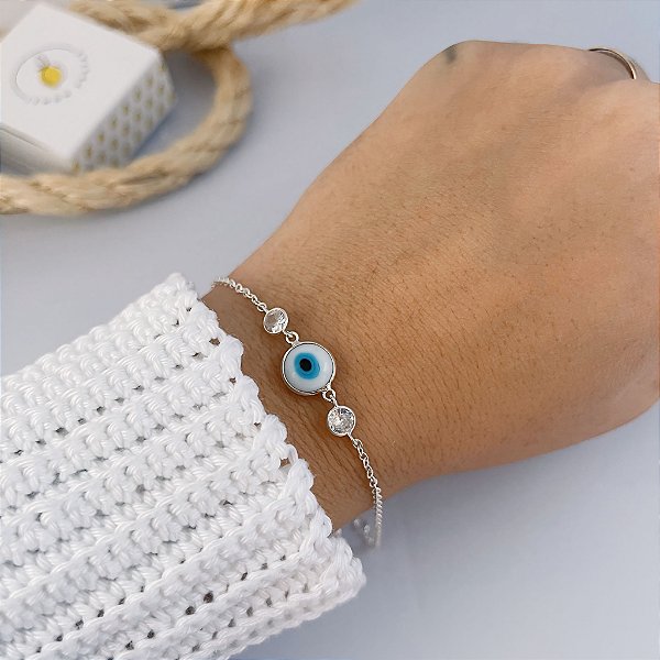 Pulseira Olho Grego 2 Zircônias