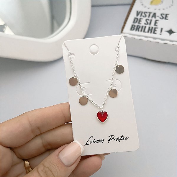 Pulseira 4 medalhas e coração