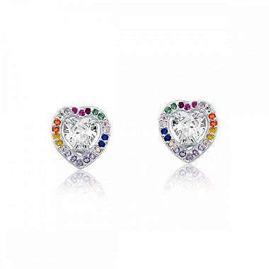 Brinco Coração Moldura