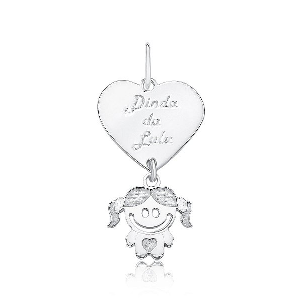 Pingente Coração Nome Filhos