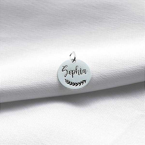 Pingente Redondo Nome e Ramo