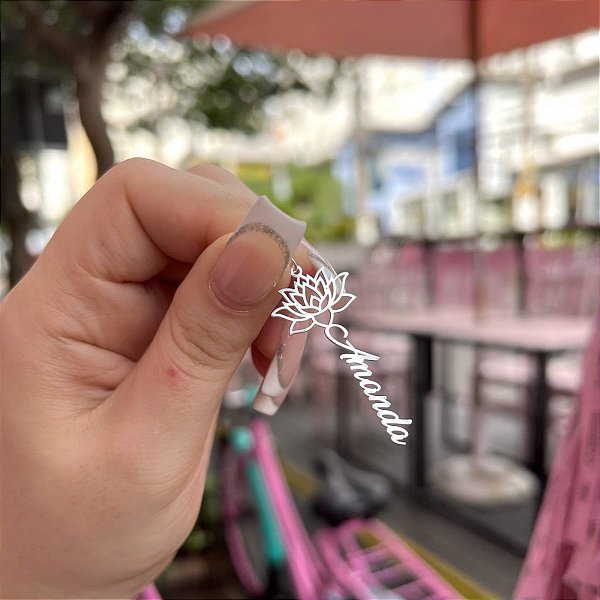 Pingente Nome Fonte Lótus