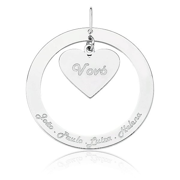 Pingente Elo Com Coração