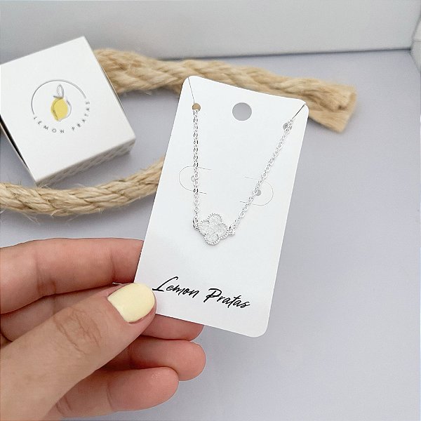 Pulseira Trevo Incolor