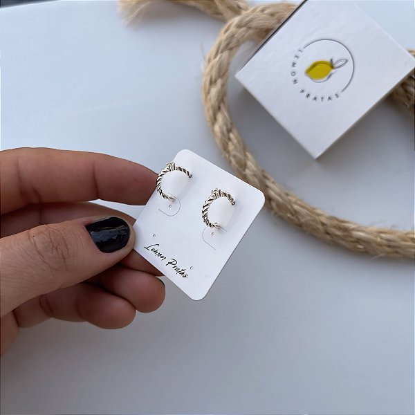 Brinco Argola Ponto de Luz