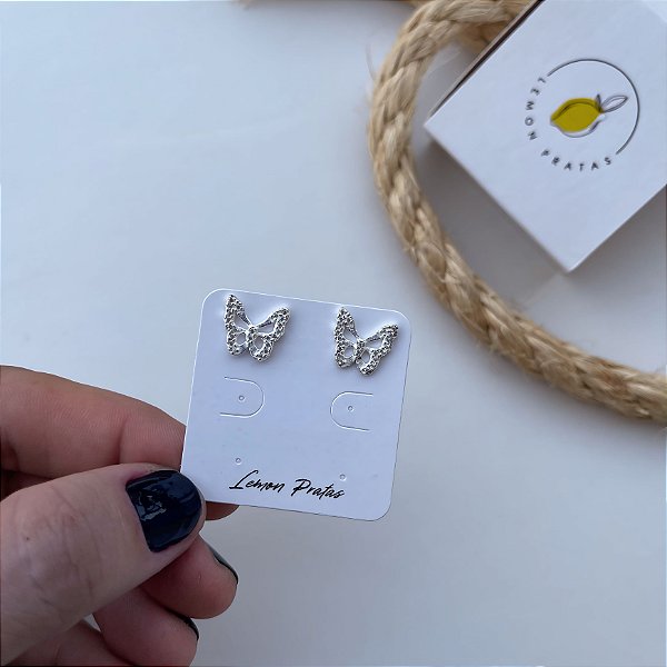 Brinco Borboleta Vazada